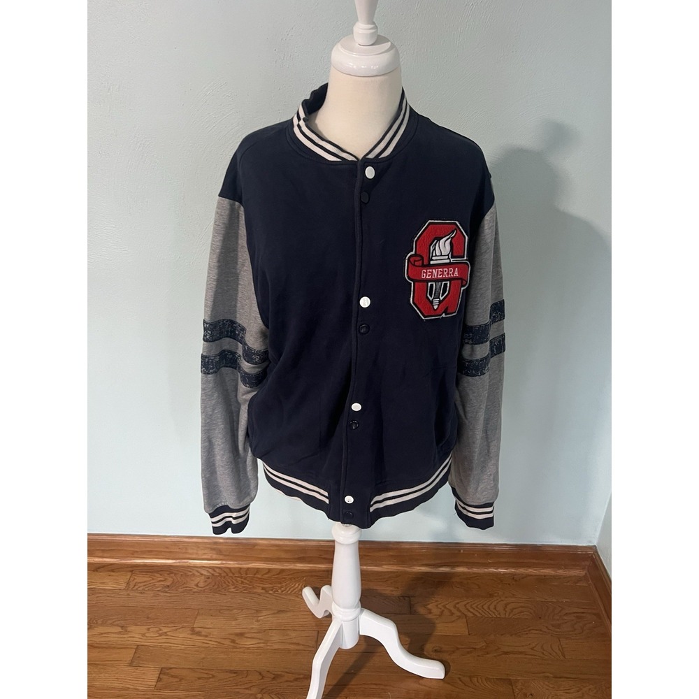 Generra Patchwork Varsity Jacket Southern Football Stadium High School Sz XL